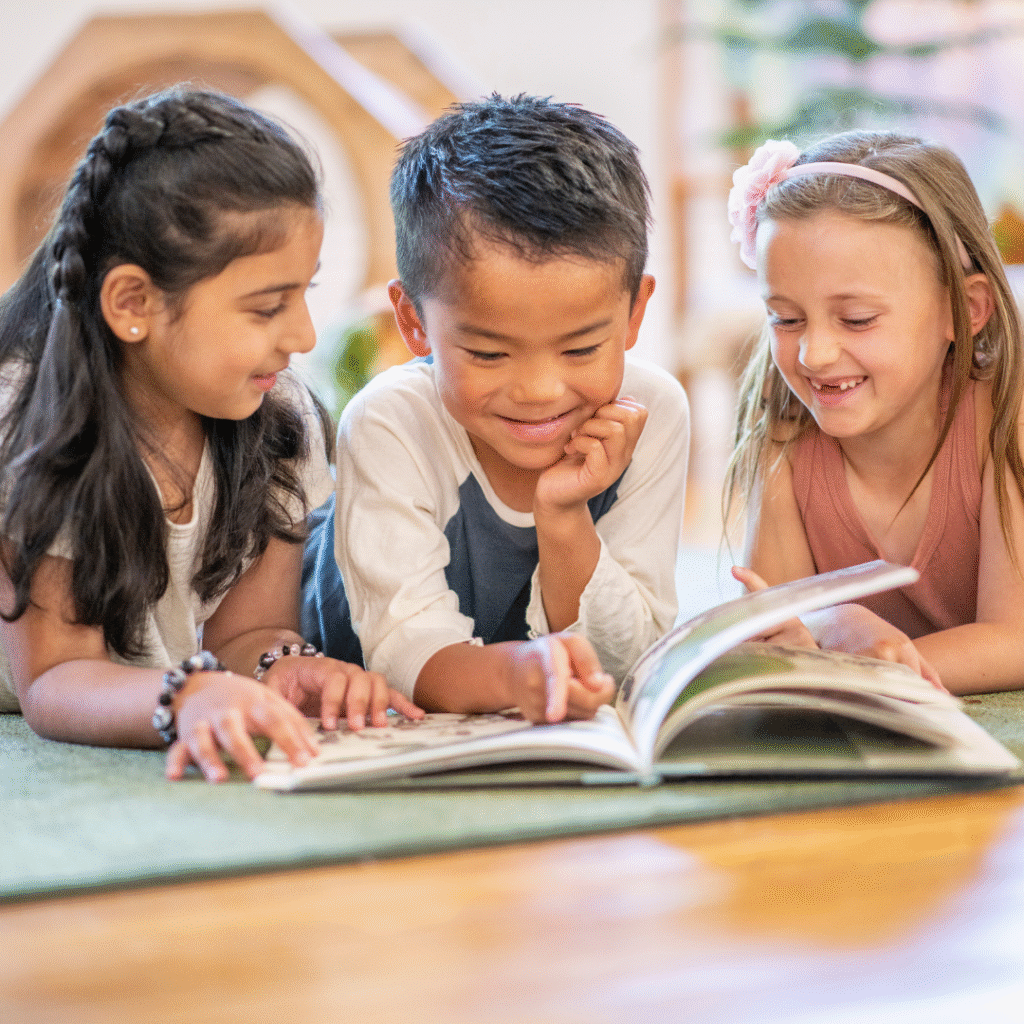 children reading