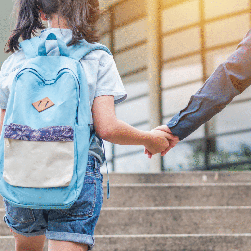 child holding hands